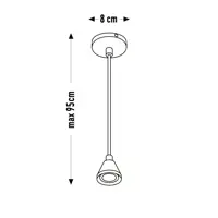Основание подвесного светильника 33 ИДЕИ PND.105.01.01.NI E27 1 лампа 6 м² цвет никель