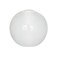 Плафон для люстры 33 ИДЕИ стеклянный цвет белый Ø18 см