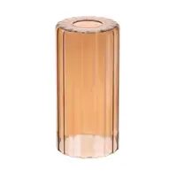 Плафон для люстры 33 ИДЕИ S.15.AM стеклянный цвет янтарный Е27 Ø10 см