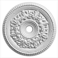 Декоративная потолочная розетка из гипса Artpole SR28, белая, 53.2 см