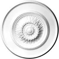 Декоративная потолочная розетка Glanzepol R10 полистирол 60 см белая