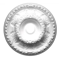 Декоративная потолочная розетка Glanzepol R18 полистирол 60 см белая