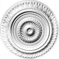 Декоративная потолочная розетка Glanzepol C27 полистирол 64.5 см белая