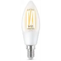 Лампа умная WIZ Wi-Fi BLE 40W C35 E14927-65CL1PF/6 929003017601 E14 220-240 В 4.90 Вт свеча прозрачная 470 Лм изменение