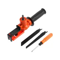 Насадка для дрели Тундра 7005386, сабельная пила, угловая, полотна по дереву и металлу 2 шт.