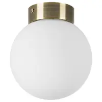 Плафон LIGHTSTAR 812011 Globo E14 стеклянный цвет бронза Ø15 см