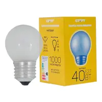 Лампа накаливания Старт 40Вт E27 230 В 40 Вт шар малый матовая 275 Лм теплый белый свет