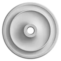 Декоративная потолочная розетка из гипса белая Artpole SRT8, 39 см