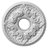 Декоративная потолочная розетка из гипса белая Artpole SR29-1, 46.6 см