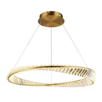 Люстра подвесная светодиодная APLOYT APL.045.03.35 Olimp 9 м² нейтральный белый свет цвет бронза