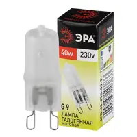 Лампа галогенная ЭРА C0027368 G9 220 В 40 Вт гриб прозрачная 600 Лм нейтральный белый свет