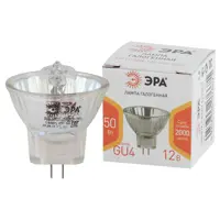 Лампа галогенная ЭРА B0044749 GU4 220 В 50 Вт гриб прозрачная 720 Лм нейтральный белый свет