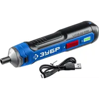 Отвертка аккумуляторная Зубр Профессионал PSD-4, 4 В Li-Ion 1.5 Ач