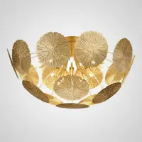 Люстра потолочная ImperiumLoft 140768-26 Inca 15 ламп 40 м² цвет золотой