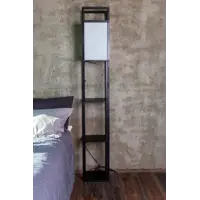 Торшер светодиодный PLAYWOODS lampshelf/black2 холодный белый свет цвет черный