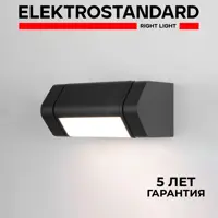 Светильник настенный светодиодный уличный Elektrostandard DORS 35163/D черный