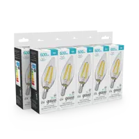 Набор ламп светодиодных Gauss Basic Filament 50312252 E14 5Вт 230В нейтральный белый свет 10 шт