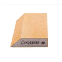 Губка шлифовальная абразивная четырехсторонняя Kussner трапеция Soft P80 125x90x25 мм