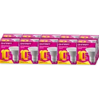 Набор ламп светодиодных Онлайт GU10 220-240 В 10 Вт круг 700 Лм теплый белый свет 10 шт