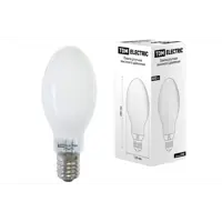 Лампочка ртутная высокого давления E40 400 Вт овальная 20000 лм холодный белый свет