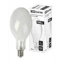 Лампочка ртутная высокого давления E40 700 Вт овальная 38500 лм холодный белый свет