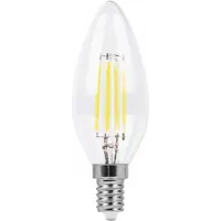 Набор ламп светодиодных диммируемая Feron LB-166 Свеча E14 7 Вт 2700K Теплый белый (желтый) 5 шт