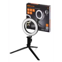 Лампа кольцевая светодиодная Electric 16 см 6 Вт 2700-6400 К штатив диммер USB