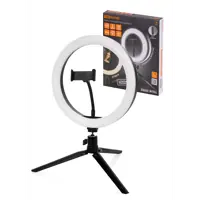 Лампа кольцевая светодиодная Electric 26 см 12 Вт 2700-6400 К штатив диммер USB