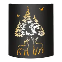 Абажур Везувий Олени 12553 E27, E14 цвет черный 25 см