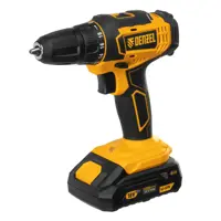 Дрель-шуруповерт аккумуляторная Denzel 26116, 18 В Li-Ion 2x2 Ач