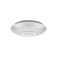 Светильник настенно-потолочный светодиодный Rexant Satori Melody4 м² регулируемый цвет света RGB цвет белый с пультом и