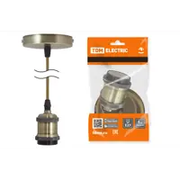 Патрон Tdm electric пластик Sq0335-0071 E27 цвет жёлтый/золотой