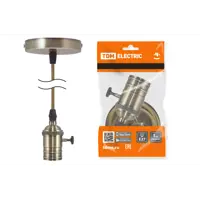 Патрон Tdm electric пластик Sq0335-0074 E27 цвет жёлтый/золотой