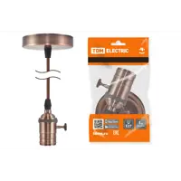 Патрон Tdm electric пластик Sq0335-0075 E27 цвет оранжевый/медный