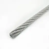 Трос нержавеющий Krepfield 5 мм сталь А2 плетение 7x7 средней мягкости 40 метров