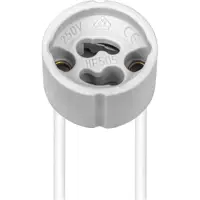 Патрон для лампы Feron керамика 22312 GU10 цвет белый 10 шт