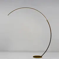 Торшер светодиодный Newlamp Frizzante изменение оттенков белого света цвет оранжевый/медный с диммером и пультом