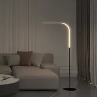 Торшер светодиодный Newlamp Elevasio изменение оттенков белого света цвет черный с диммером и пультом