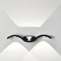 Настенный светильник светодиодный влагозащищенный Flylight Ufobl6500 холодный белый (голубой) свет цвет черный