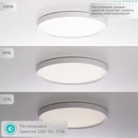 Светильник настенно-потолочный светодиодный Inlux In70140 17 м² регулируемый белый свет цвет белый