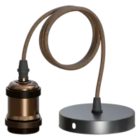 Патрон для лампы Rori металл 683041 E27 цвет оранжевый/медный