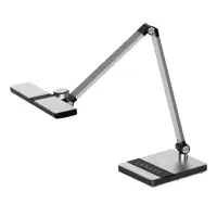 Рабочая лампа настольная светодиодная Uniel Ul-00011289 Ulm-d110 15w/3000-6500k/dim silver сенсорный выключатель диммер