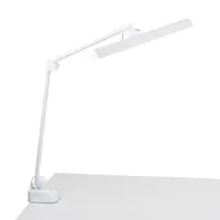 Рабочая лампа настольная светодиодная Uniel Ulm-d116 бестеневая white на струбцине сенсорный выключатель диммер цвет бел