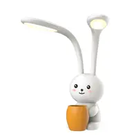 Рабочая лампа настольная светодиодная Uniel Ul-00011724 Заяц 12w/3000-6000k/dim с подставкой под карандаши сенсорный вык