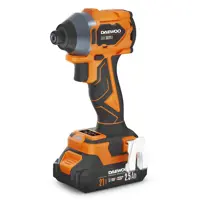 Винтоверт ударный аккумуляторный бесщеточный Daewoo DAX 3021Li Set, 21 В Li-Ion 2x2.5 Ач 250 Нм