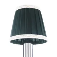 Абажур С0016743 зеленый с бело-золотой каймой