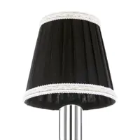 Абажур С0016750 черный с бело-золотой каймой