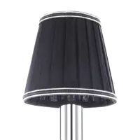 Абажур С0016752 черный с серебряной каймой