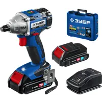 Гайковерт аккумуляторный бесщеточный Зубр GB-250-22, 20 В Li-Ion 2x2 Ач, 280 Нм