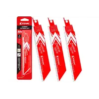 Набор полотен для сабельной пилы по стали Ezarc 8021C06, 3 шт